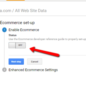 The setting in Google analytics must be enabled to bring in ecommerce data