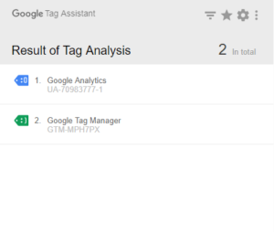 Google Tag Assistant helps to check Google Tag Manager