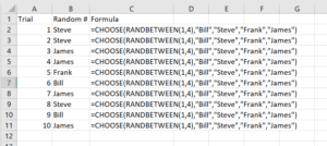 How to create a random name generator in Excel
